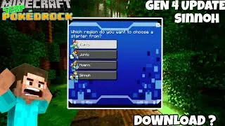 HOW TO DOWNLOAD POKEDROCK MODS IN MINECRAFT NEW UPDATE|| GEN 4 POKEMONS POKEDROCK MOD