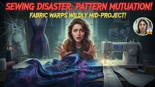 Sewing a Dress Turns Dramatic When the Pattern Shifts Mid Process and the Fabric Begins Warping Wild