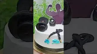 Gym theme cake 🏋🏼&zwj;♂️ Tutorial will be uploaded soon. Stay tuned #shorts #short #shortsyoutube