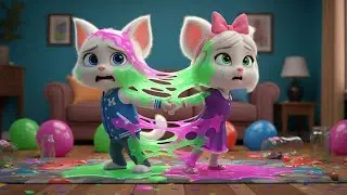 Double trouble kittens#Epi.4#aicartoons#animation story#actingchallenge #ducklingspro #cartoon