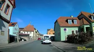 D: Gemeinde Mainstockheim. Landkreis Kitzingen. Fahrt durch den Ort. M&auml;rz 2021