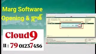 How To Close Marg Software in Telugu Opening And Closing Boath In One Video