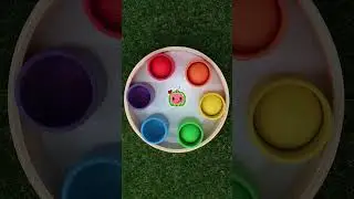 Match the Colors! 😆 Rainbow Balls in Cups! 🌈🎨 #cocomelon #colorlearning #games