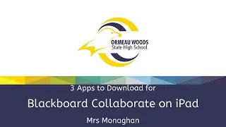 3 apps to download for Blackboard Collaborate on iPad