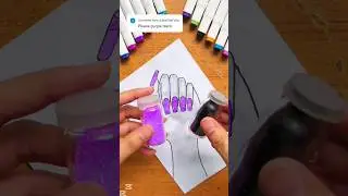 BTS | kpop | Nail Art | Satisfying | ASMR | Aesthetic | Korean Nails #zarmeenasmeerart #shorts #art