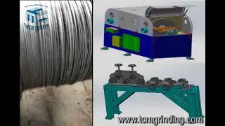 Steel wire rod polishing machine Bright wire and shine polisher from TCM grinding