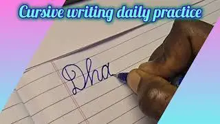 Beginners cursivewriting daily practice#learncursivewriting#howto write name in cursive#beginerguide