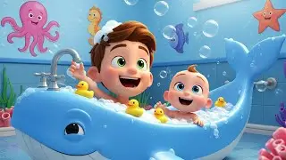 Baby Bath Song 🛁 Splash Splash Fun! | Nursery Rhymes and songs for kids | Song for Babies & Toddlers