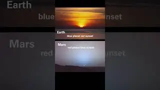 sunset on Mars & Earth #universe #sunset #redplanet