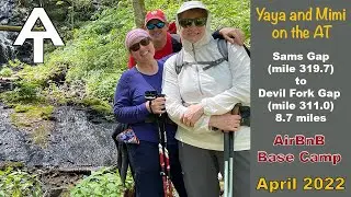 Gorgeous Spring Day on the Appalachian Trail-Sams Gap to Devil Fork Gap- Yaya and Mimi on the AT #31