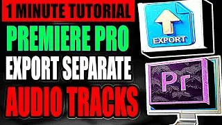 How To Export Separate Audio Tracks In Premiere Pro Fast (Step By Step - Full Tutorial)