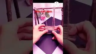 Art and Craft Ideas | How to Make Popsicle Stick cradle Stick Miniature Swing