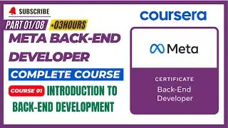 Course 01/08 : Introduction to Back-End Development - Complete Course