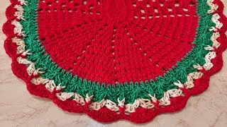 Como fazer bico de crochê lindo e fácil em tapetes #vemaprender 