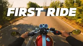 My First Ride on a 1200cc Motorcycle - Triumph Bonneville T120 (POV)
