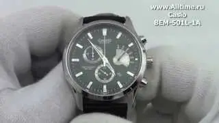 Мужские японские наручные часы Casio BEM-501L-1A