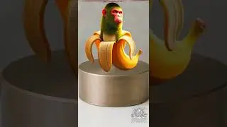 😱 Chimpanzini Bananini раздавлен на куски гидравлическим прессом! 🇮🇹🔥 #4k