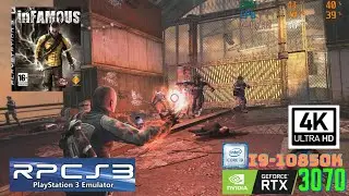 RPCS3 Infamous - 4K - Settings Shown