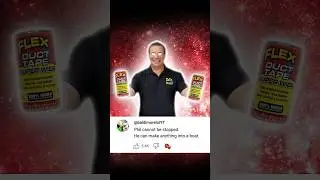 Yup.. 💪 #FlexSeal #Flex #SuperWide #DuctTape #Boat #PhilSwift #FlexOn