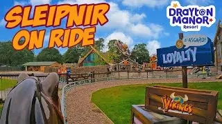 Sleipnir On Ride in Vikings at Drayton Manor (Sept 2023) [4K]