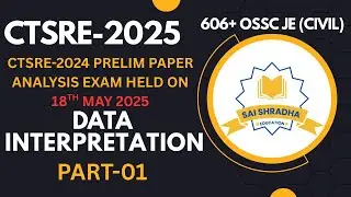 DI PART-01 || CTSRE-2024 PRELIM PAPER ANALYSIS Exam held on 18th May 2025 || CTSRE-2025 & CGLRE-2025
