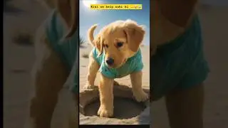 Pyasa Puppy Digging Water | Puppy Saves Animals | Smart Puppy Story #ai #viral #Rynixpaws