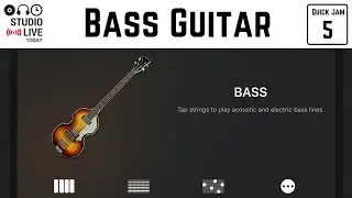 How to play the bass touch instrument in GarageBand iOS