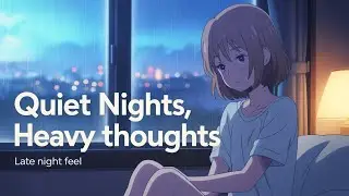 late night anime lofi beats 🌙 | quiet nights, heavy thoughts