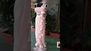 latest ruffled saree designs | part 1