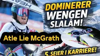 Atle Lie McGrath Dominerer Wengen Slalom | Femte Seier i Karriere
