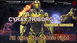 Mortal Kombat Mobile Cyrax Triborg Challenge Gameplay Normal, Hard & Elder Mode Boss Fight