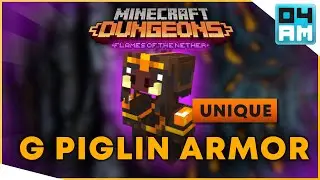 GOLDEN PIGLIN ARMOR Full Guide & Where To Get It in Minecraft Dungeons Flames of The Nether DLC
