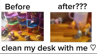 Clean off my lps filming desk with me✨️🥰🫩#ComedywithFlamingo✨️