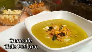 Como hacer CREMA DE CHILE POBLANO  video #40