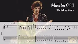 She's So Cold - The Rolling Stones | Backing Track | Guitar Tab