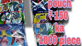 Market of Readymade Packing Pouch and Rolls in  Kharibaoli Market Delhi | Price of pouch print cost