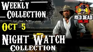 RDR2 Night Watch Collection - Oct 5 in RDR2 Online - Weekly Collection locations in Red Dead Online