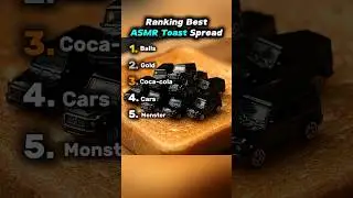 Ranking The Best AI ASMR Toast Spread #asmr #satisfying #food #aiasmr #asmrsounds #ai