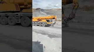 Beautiful Liebherr LTM 1070 Mobile Crane Passing By