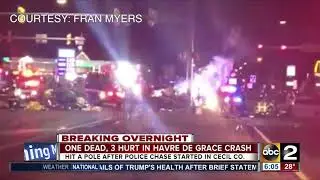 1 dead, 3 injured after car accident in Havre de Grace
