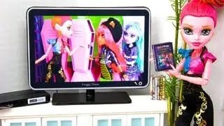 How to Make a Doll Flat Screen TV with DVD Player : Special Monster High 13 Wishes Project