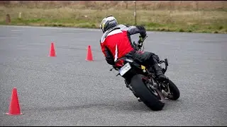 Spring motogymkhana training on MT-07