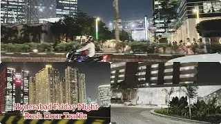 [IN]🇮🇳 Friday Night Rush Hour Traffic in Hyderabad India 