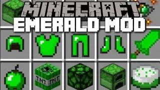 Minecraft EMERALD MOD / FIGHT THE EMERALD GOLEM AND SURVIVE!! Minecraft