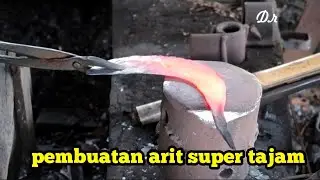 beginilah cara membuat sabit/arit dari bahan bar chainsaw