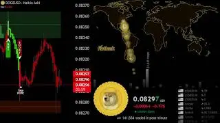 🟠🟠 DOGECOIN Live map and chart #DOGE
