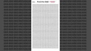 Can You Find GGG Hidden Among 666? Try Before It&rsquo;s Too Late #shortschallenge #shorts #viralvideo