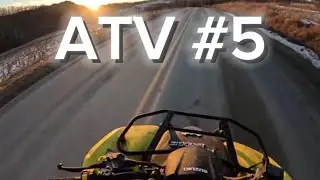 ATV Riding In The Snow (Almost Died)