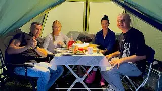 ДУШЕВНЫЙ ОТДЫХ В КРУГУ ДРУЗЕЙ, ГОТОВИМ БОРЩ ДРАНИКИ НА ПРИРОДЕ, РЫБАЛКА НА РЕКЕ, ОТДЫХ У КОСТРА