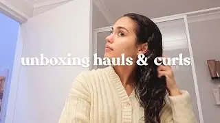 Unboxing hauls & curly wash day 🤎 Another lockdown vlog